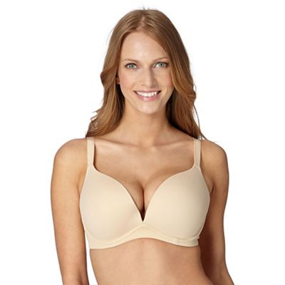 Gorgeous DD+ Natural non wired moulded DD cup bra